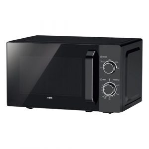 MIKA Microwave Oven, 20L, Manual, Solo, Black