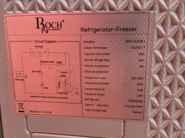 ROCH REFRIGERATORS-325DB-L