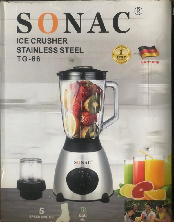 Sonac blender ice crusher stainless steel