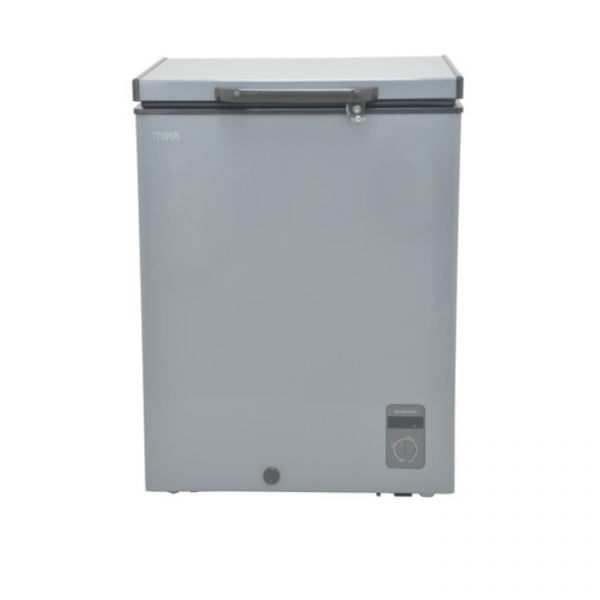 MIKA Chest Freezer, 141L, Aluminium Inner, Dark Grey