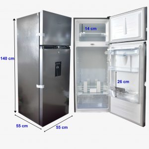 Hisense RD27 2-Door Top Freezer Refrigerator with Water Dispenser, Defrost, Silver, RD-27DR
