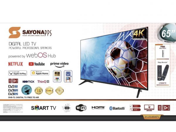 SAYONAPPS 65”INCH SMART TV