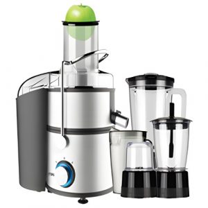 MIKA Juicer, 4 in 1, 800W, Stainless Steel
