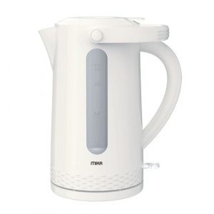 MIKA Kettle, 3.5L, Plastic, 360º Cordless, Concealed Element, Cream White