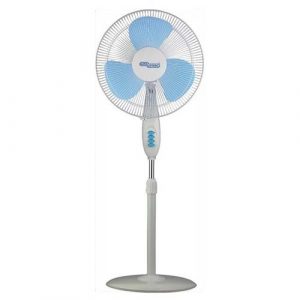 Super General Pedestal Fan, 16” SGSF-28-M, adjustable in height up to 140 cm, 3 Speed, white, energy-saving, 50W,