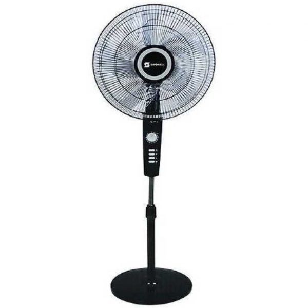 Sayonapps 16 Inch Stand Fan With Copper Motor For A Powerful Wind-Black