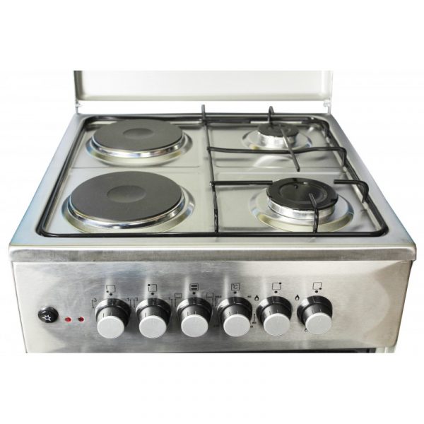 Blueflame Cooker C5022E - I 50x50cm 2gas burners and 2 electric plates, Stainless steel (Inox) - Image 2