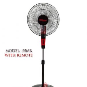 Super General Electric Pedestal Fan 16 Inch With Remote Control , 16” Stand Fan