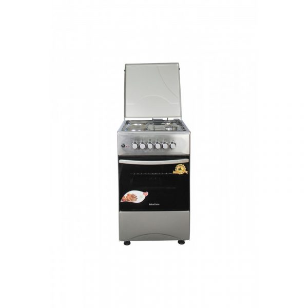 Blueflame Cooker C5022E - I 50x50cm 2gas burners and 2 electric plates, Stainless steel (Inox)