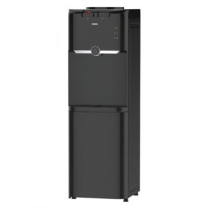 MIKA Water Dispenser, Standing , Hot & Electric Cooling, with Cabinet, Black & Silver