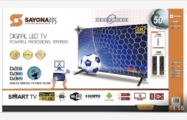 Sayona 50 inch Android smart TV, full HD,4K
