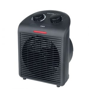 MIKA Fan Heater, 1000W-2000W, Black