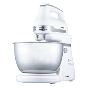 MIKA Stand & Hand Mixer with Bowl, 500W, 4L, 5 Speed with Turbo, 3D Mixing