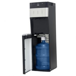 MIKA Water Dispenser, Floor Standing Bottom Load, Stainless Steel Black