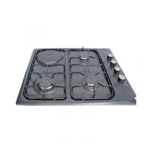 3 Gas Burners 1 electric plate auto ignition stainless steel 5 year warranty inbuilt cooktop hob