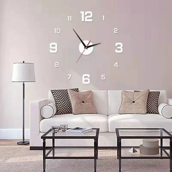 DIY Wall Clock Wall Decal Home Silent Clock Living Room Office Wall Decoration - Image 3