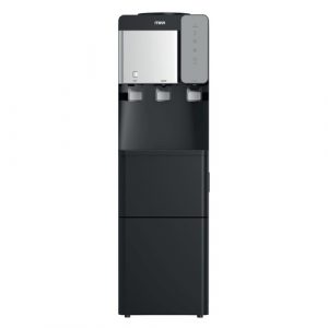 MIKA Water Dispenser with Ice Maker, Floor Standing, Black & Silver