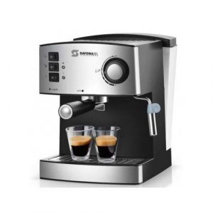 Sayonapps Electric Espresso Cappuccino And Latte Coffee Maker Machine-Silver/Black