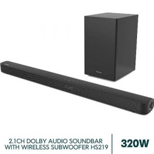 Hisense 2.1CH Sound bar with Wireless Subwoofer 320W HS219