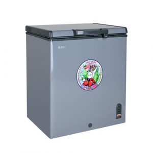 Lightbox SPJ 210-Litre Chest Freezer CFSVT-210C026, Single Door Deep Freezer – Silver