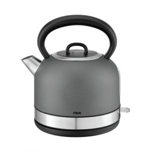 MIKA Kettle, 1.7L, Stainless Steel, 360º Cordless, Concealed Element, Charcoal Grey