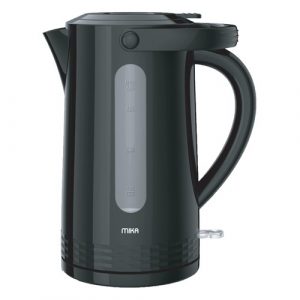 MIKA Kettle, 3.5L, Plastic, 360º Cordless, Concealed Element, Black
