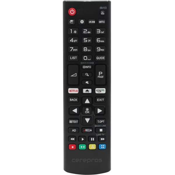 Exact Replacement TV Remote Control for All LG TV Models