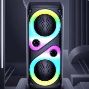 Portable Bluetooth Party Speaker with RGB Lights